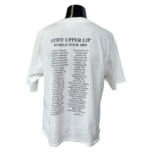 AC/DC 01 STIFF UPPER LIP WORLD TOUR T-Shirt Size L