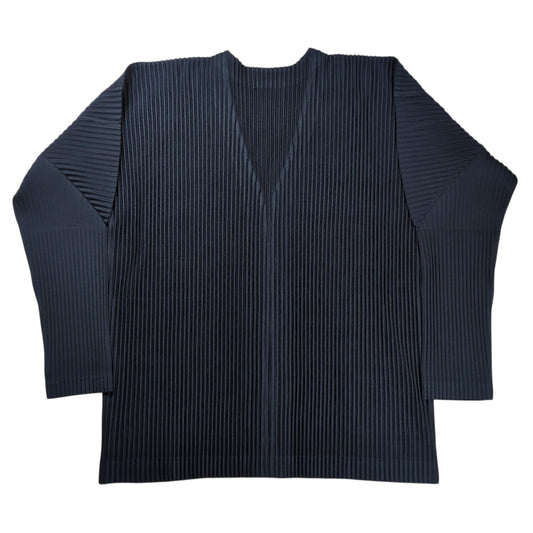 HOMME PLISSE ISSEY MIYAKE Pleats Cardigan Navy Size 3