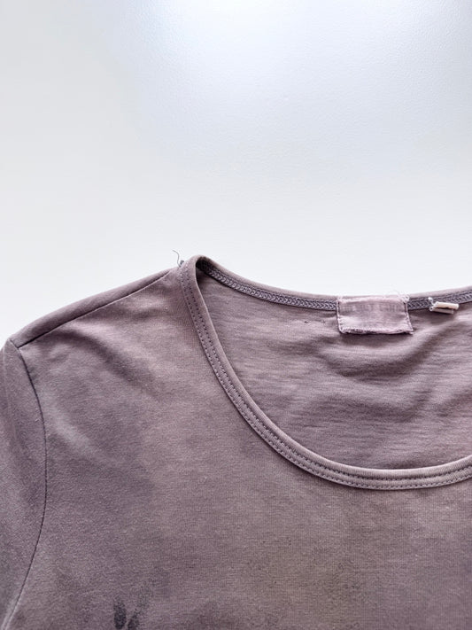 Helmut Lang 1999 SS Brown Short Sleeve Shirt Size XS