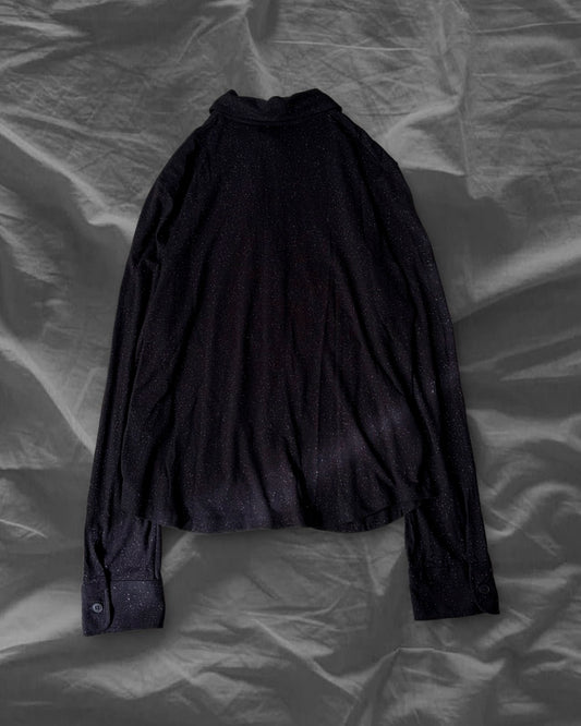 agnes b. agnès b. Black Rayon Glitter Coated Knit Size 3