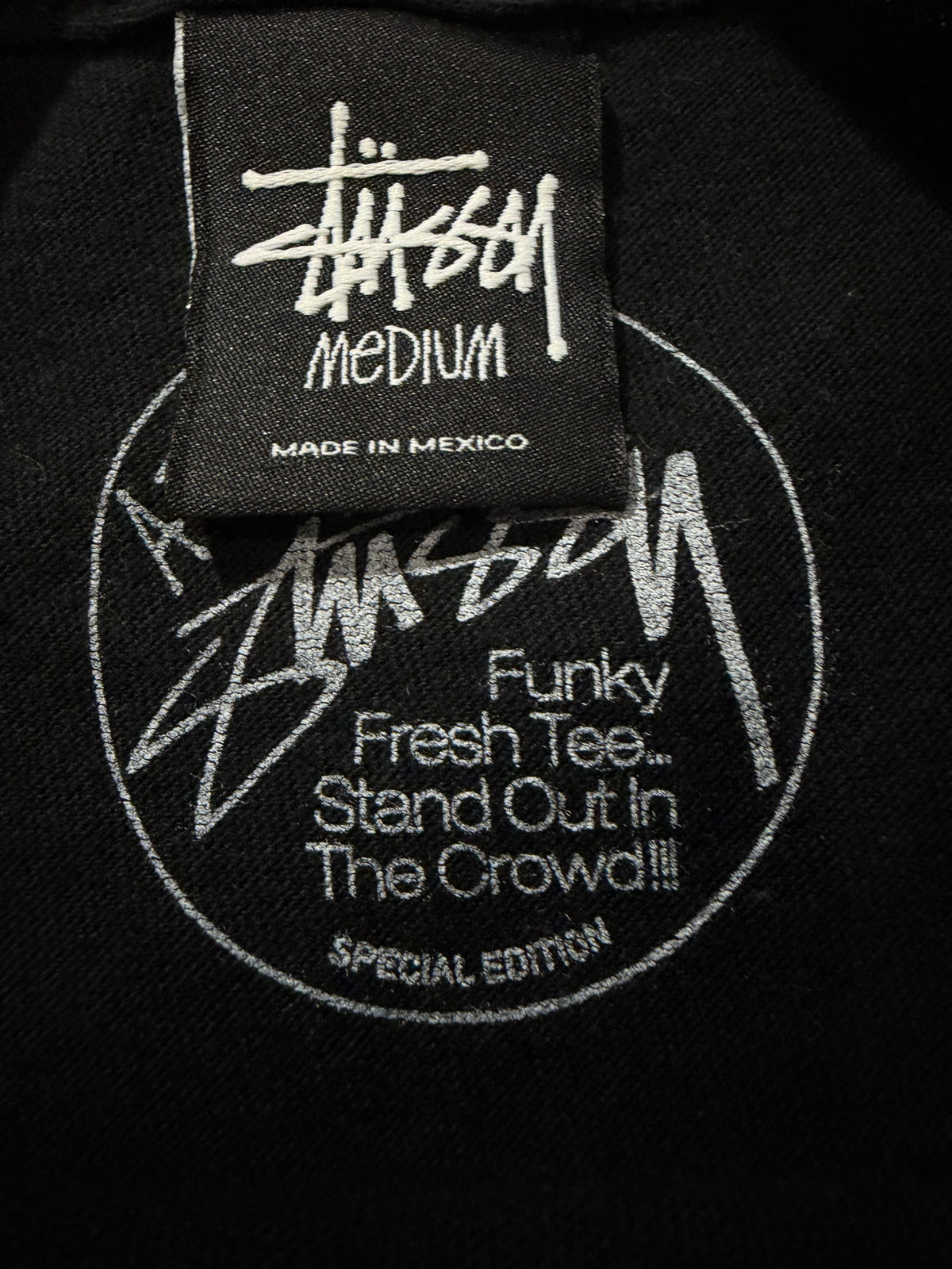 SASQUATCHfabrix x Stussy 30th T-Shirt Black Size M
