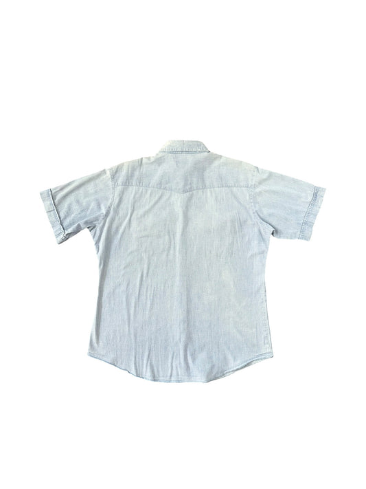WASHINGTON DEE CEE 70s Vintage Western Chambray Size 16