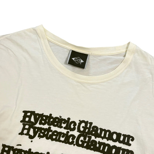 Hysteric Glamour Distorted Logo Y2K T-Shirt Size M