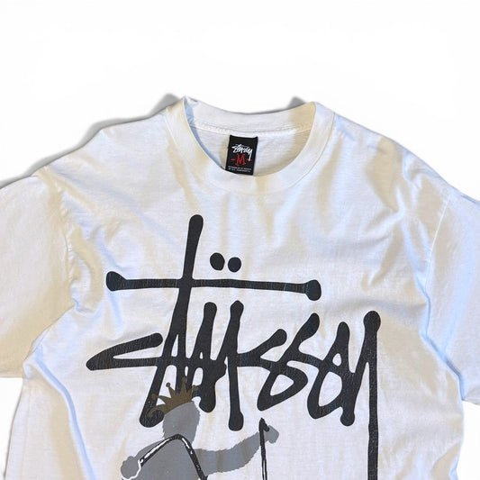 Vintage Stussy S/S Tee White Size M