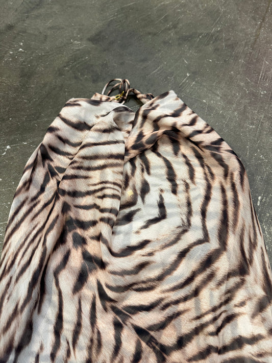 Room SERVICE Light Gold Tiger Polyester Pants Size S