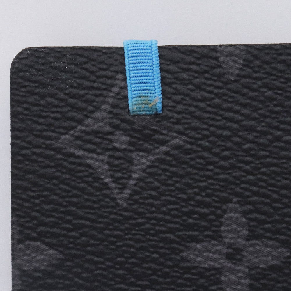 Louis Vuitton Monogram Eclipse Chain Black Blue Size F