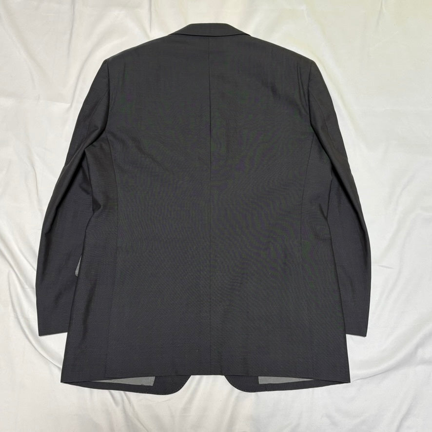Burberrys 90s Blue-Gray Wool Tailored Jacket