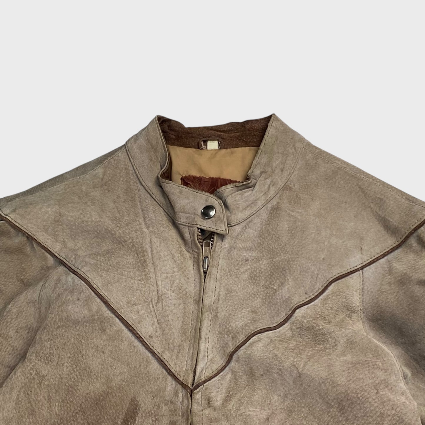 Sears 70s Leather Jacket Size S