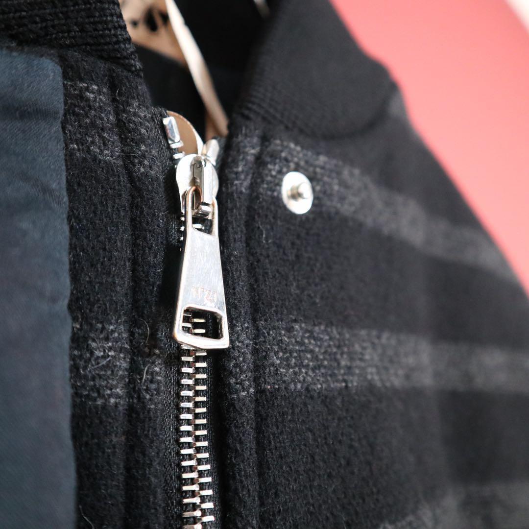 N21 Black Paneled Sleeve Zip-Up Coat Size M