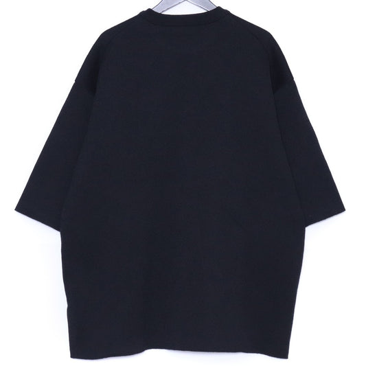 ALMOSTBLACK 24SS Fuji Jacquard Knit Black Size 2