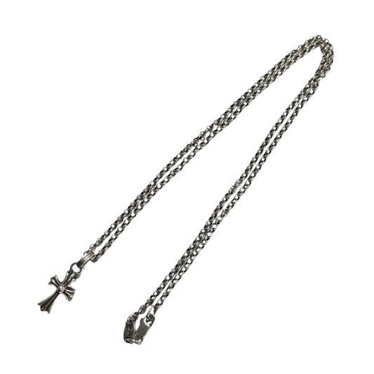 CHROME HEARTS CH Cross Baby Fat 18" Roll Necklace Silver