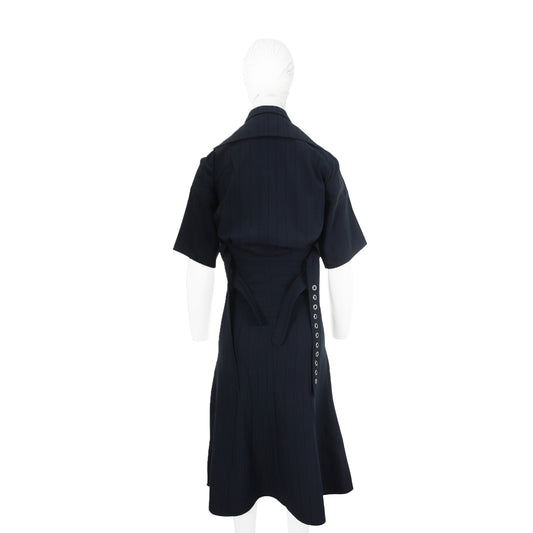 Celine CÉLINE by Phoebe Philo Navy Polyester Dress Size 34