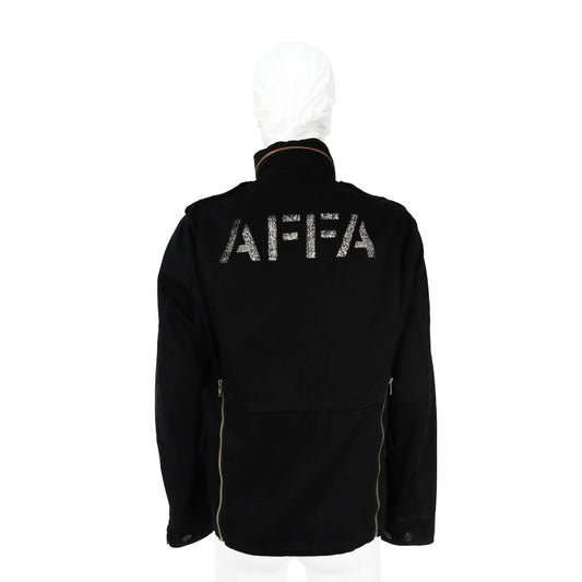 AFFA Black Cotton Nylon Jacket Size L
