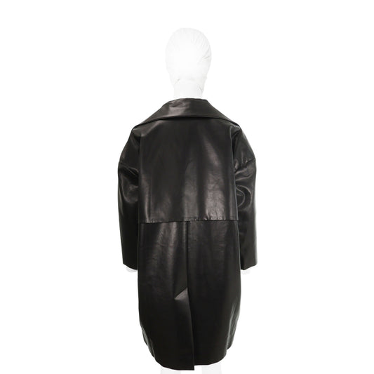 Celine LINE by Phoebe Philo Black Cotton Coat Size 34