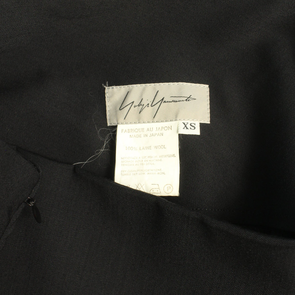 Yohji Yamamoto 1997 S/S Black Skirt Size XS