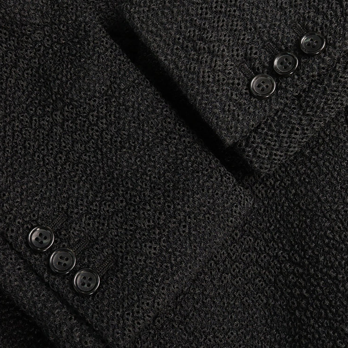 COMME des GARCONS 2017 A/W Black Polyester Coat Size S
