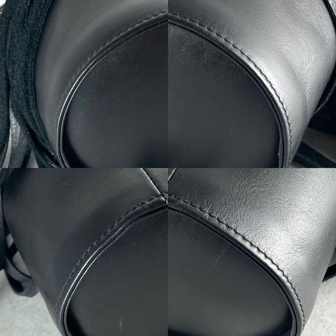 Vintage Yohji Yamamoto Accessory - Yohji Yamamoto +NOIR 20SS Fringe Shoulder Bag Leather Black - Authentic Archive