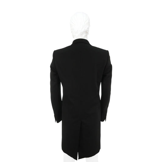 NUMBER (N)INE 2004 A/W Black Wool Silk Coat Size 2
