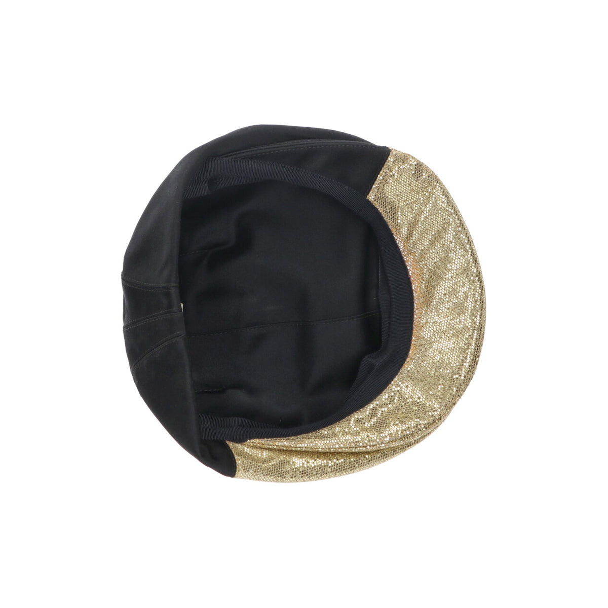 COMME des GARCONS 2007 S/S Gold/Black Hat Size FREE