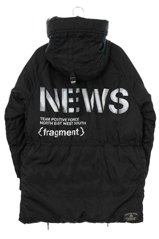 fragment design Moncler Back Print Down Jacket Black Size 1