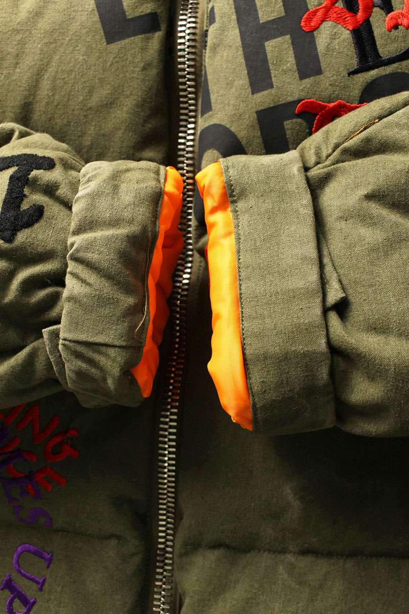 READYMADE Embroidered Patchwork Down Jacket Multi Size L