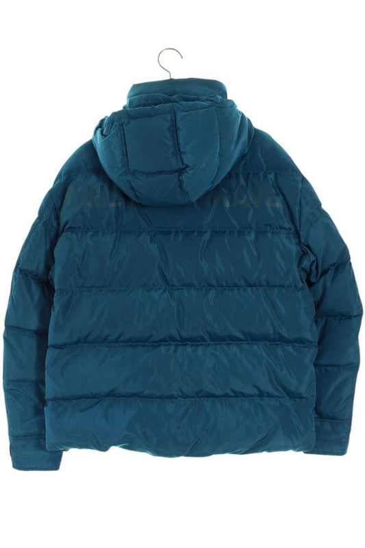 Diesel Logo Print Down Jacket Blue Size S