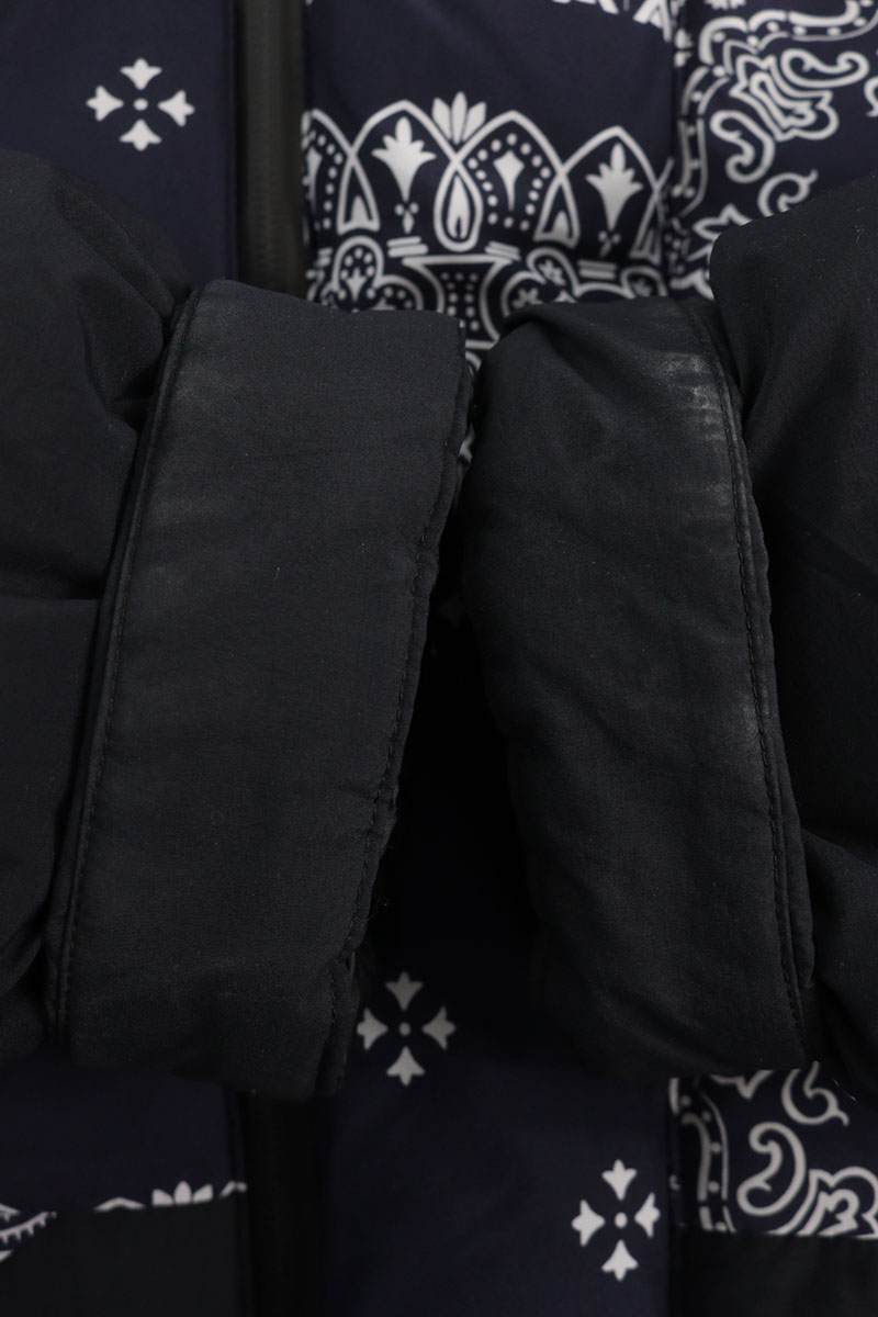 F.C.R.B All-Over Print Down Jacket Blue Size M
