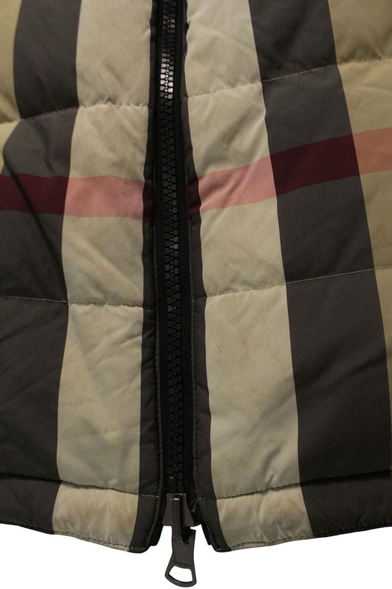 Burberry Down Jacket Beige x Black Size XL
