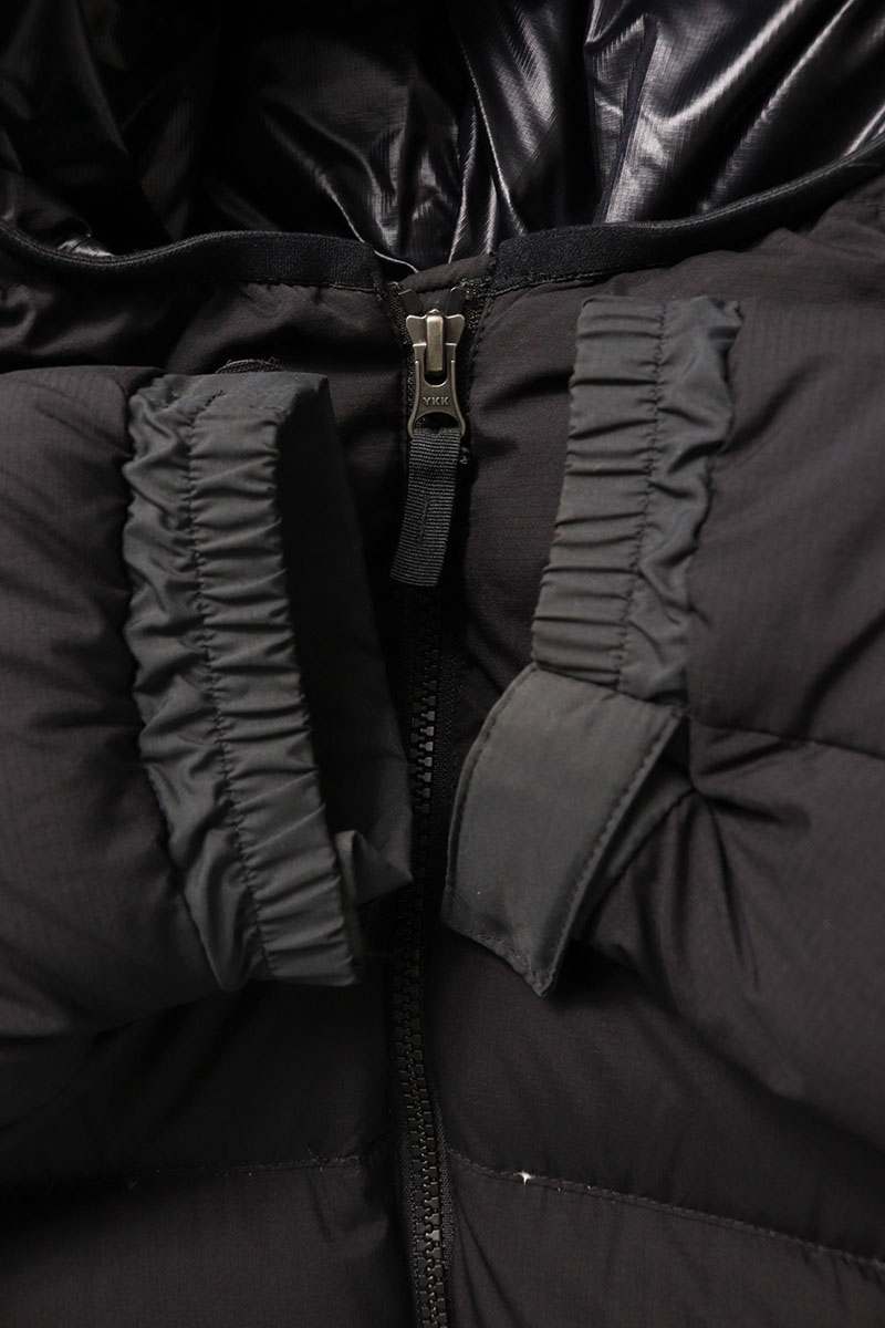 The North Face Hooded Zip Up Down Jacket Black Size L
