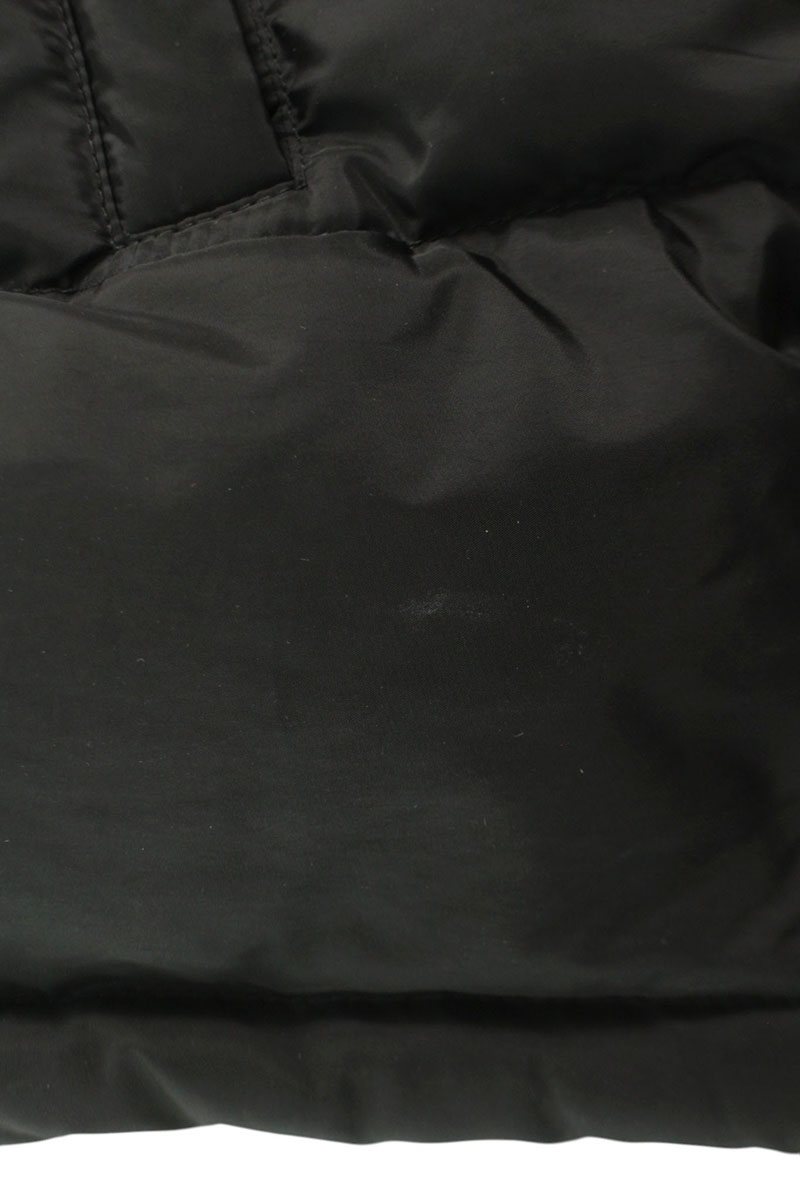 PRADA Sleeve Logo Plate Down Jacket Black Size L