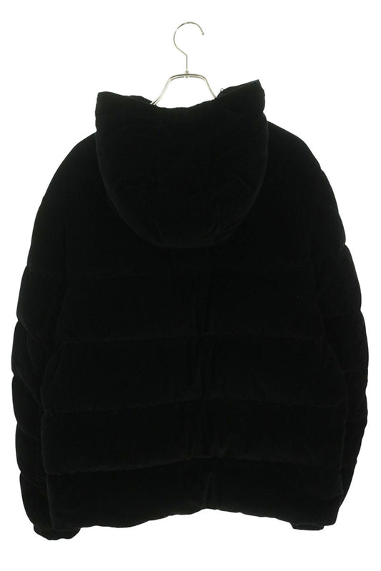 MONCLER Corduroy Short Down Jacket Black Size 5