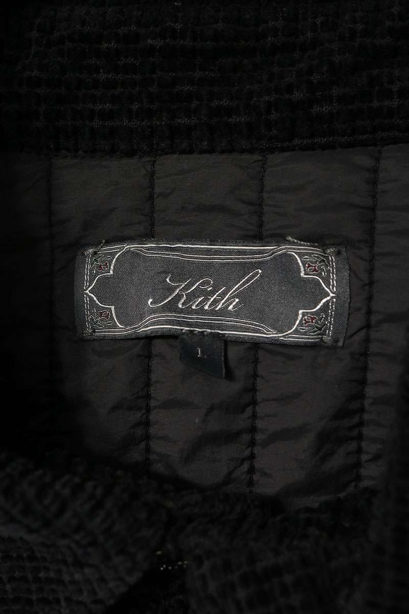 KITH Black Chenille Down Jacket Size L