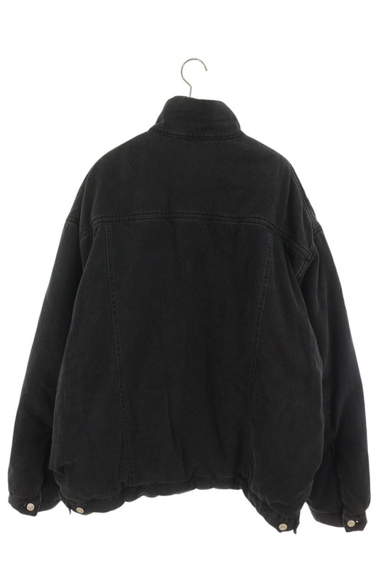 BALENCIAGA 681689 TIWA2 Gray Denim Down Jacket Size 46