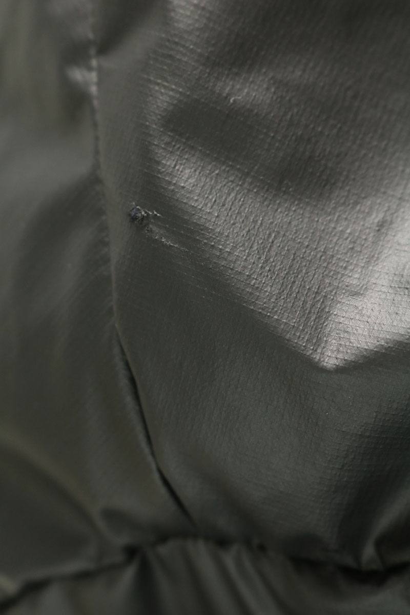PRADA SGB574 Linea Rossa Nylon Zip-Up Down Coat Black Size L