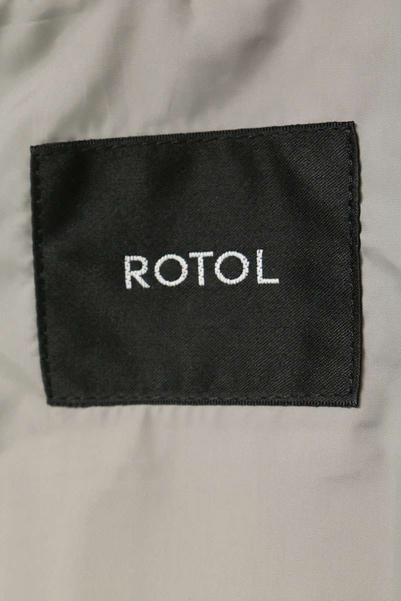 ROTOL 25AW Curvy Nylon Down Jacket Light Gray Size 3