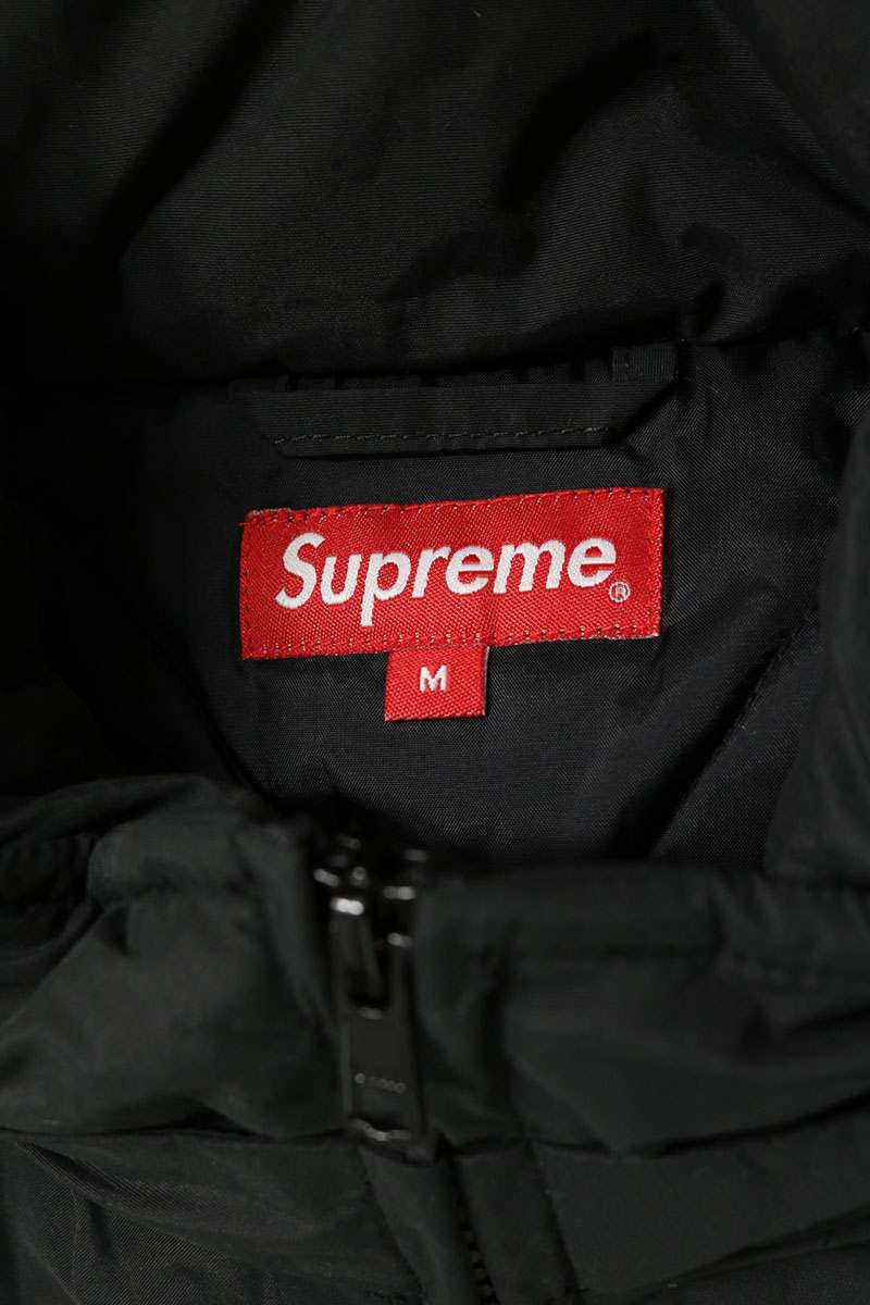 SUPREME 17AW Puffy Hockey Pullover Down Jacket Black Size M