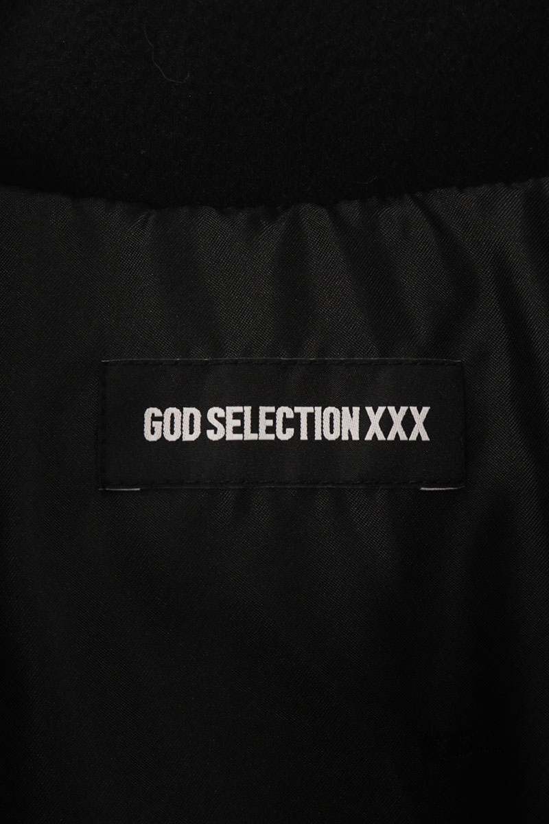 GOD SELECTION XXX Logo Embroidered Down Jacket Black Size L