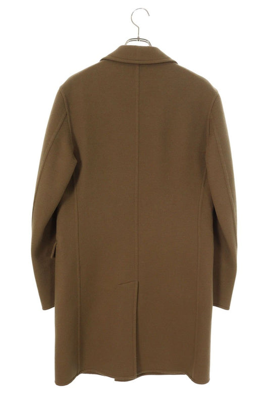 HERMES Cashmere Chester Coat Brown Size M