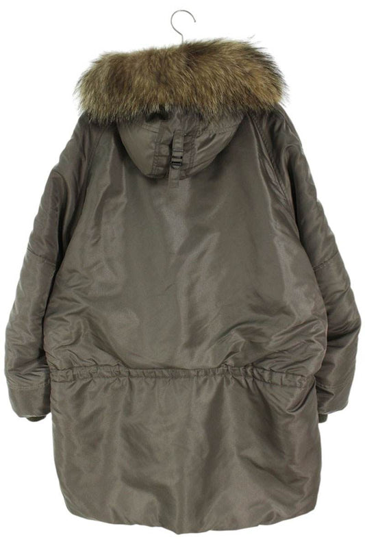 AVIREX N3A Raccoon Fur Mods Coat Khaki Size L