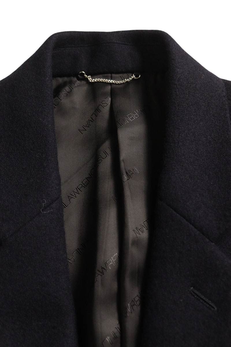 JOHNLAWRENCESULLIVAN Wool Cashmere Chester Coat Navy Size XS