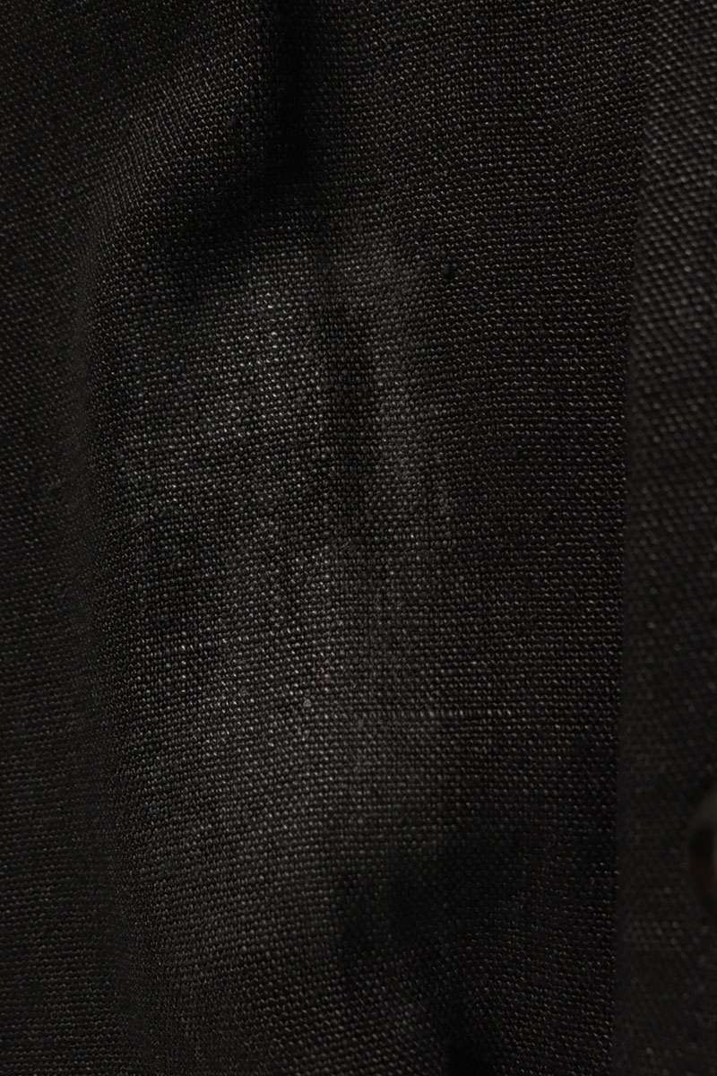 Yohji Yamamoto 05AW Hooded Mouton Linen Coat Black Size M