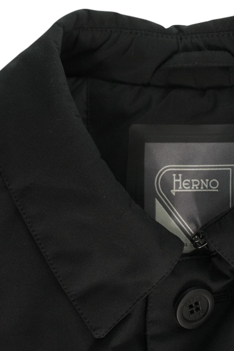 HERNO 25AW Black 2-Layer WINDSTOPPER Down Coat Size S