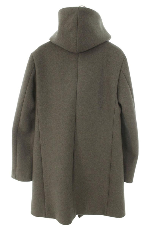 junhashimoto 20AW Gray Cashmere Melton Wrap Coat Size XL