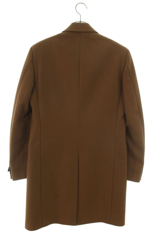 FENDI Wool Cashmere Chesterfield Coat Brown Size M