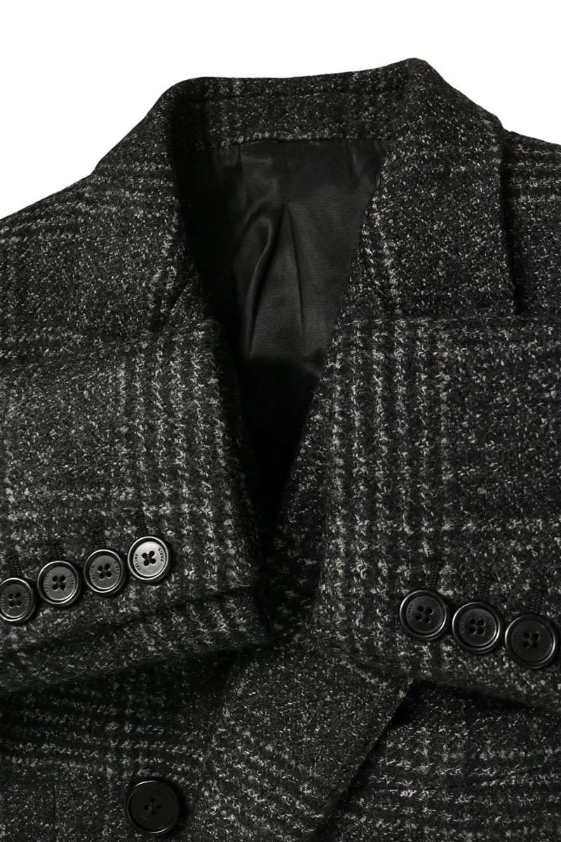 CELINE Double Breasted Wool Coat Grey Size 48