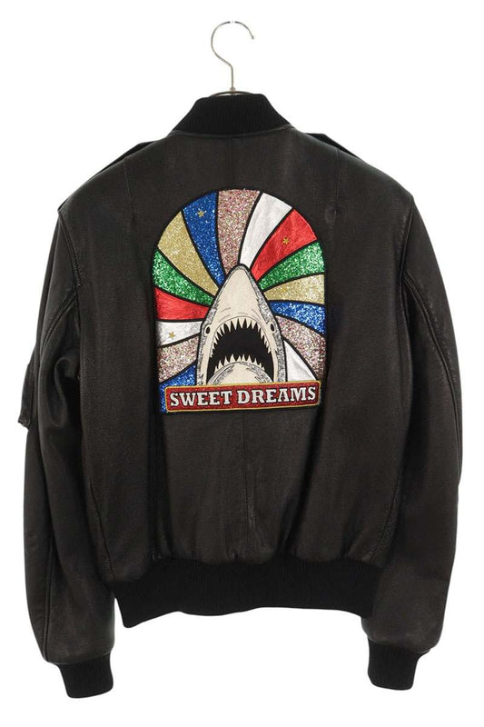 Saint Laurent Paris Leather Jacket Black Size L