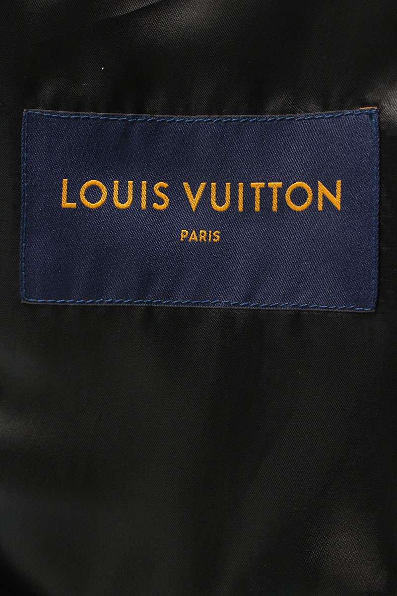 LOUISVUITTON 21SS Monogram Print Leather Jacket Multi Size S