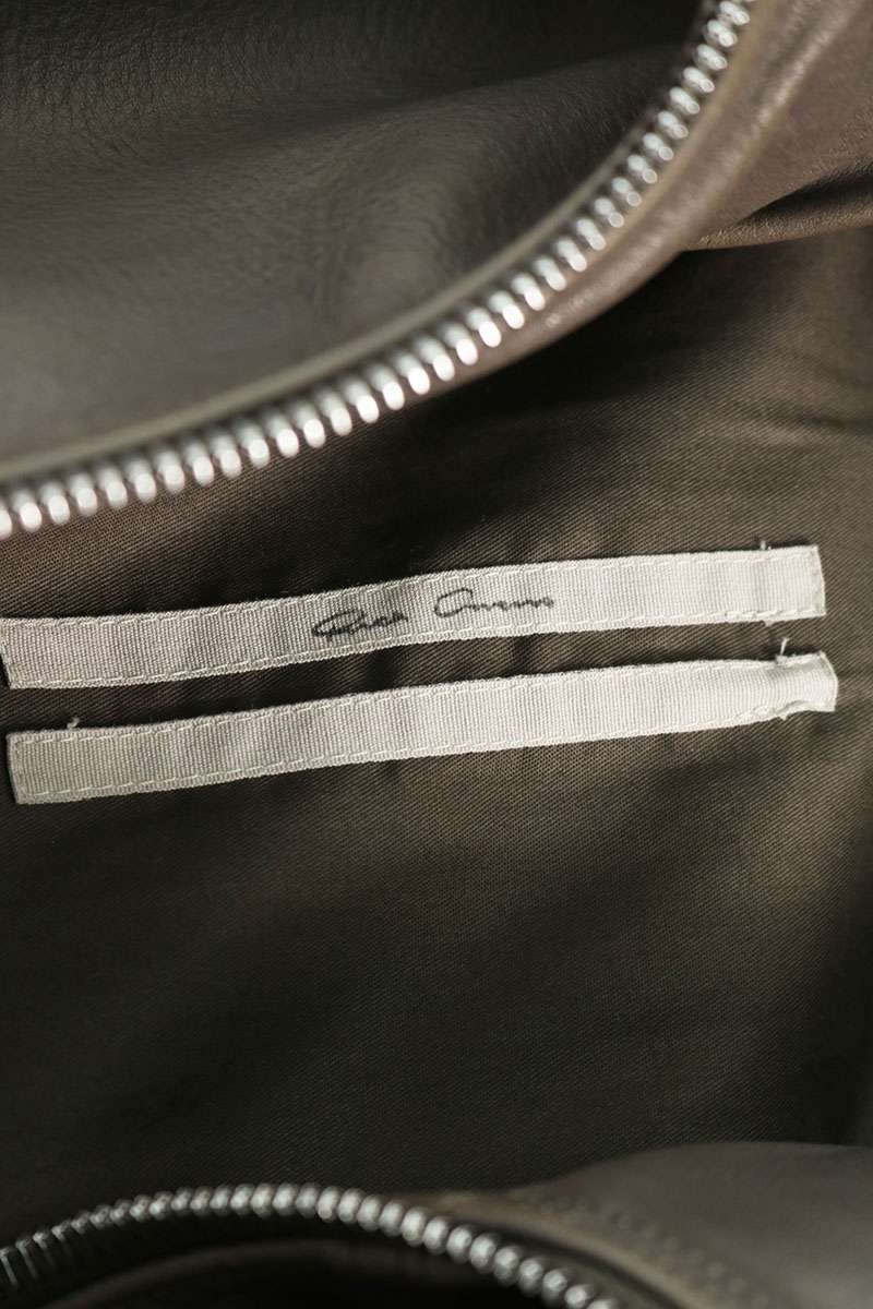 Rick Owens BLIXA DRACUCOLLAR Leather Jacket Size 48
