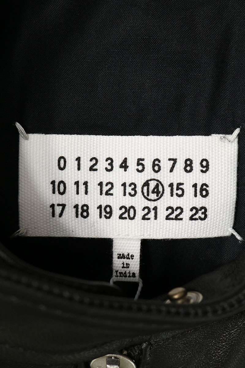 Maison Margiela 26AW "5-Zip" Leather Jacket Size 44