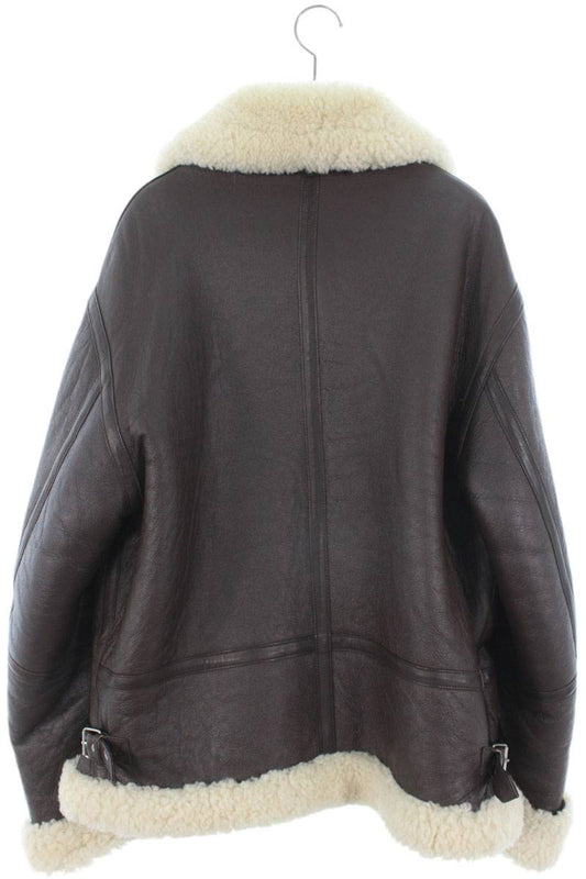 VETEMENTS 18AW Shearling Leather Blouson Brown Size XS